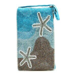 Bamboo Trading Company Beaded Club Bag Purse Shoulder Strap - Shore Thing NWT